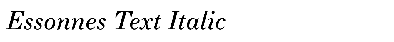 Essonnes Text Italic